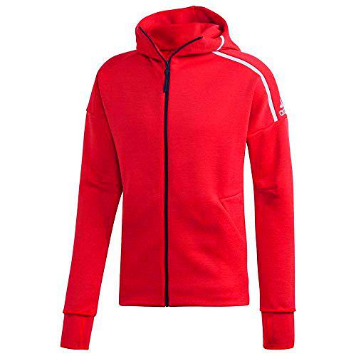 adidas M Zne HD FR Chaqueta con Capucha, Hombre, Rojo (Escarl/Blanco), 2XL