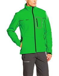 Izas Eume Chaqueta Softshell, Hombre, Verde/Negro, S