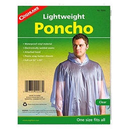 Coghan's – Poncho con capucha – 2 x 1,3 metros – Transperante