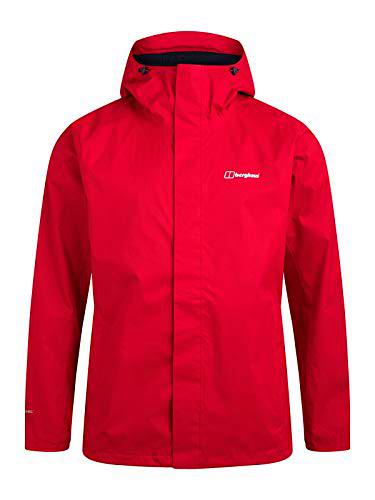 Berghaus Oakshaw Shell Chaqueta Impermeable, Hombre, Rojo, L