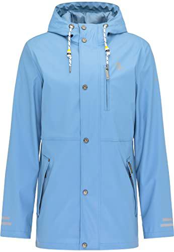 SCHMUDDELWEDDA 36311947 Chaqueta de Lluvia, Azul Denim