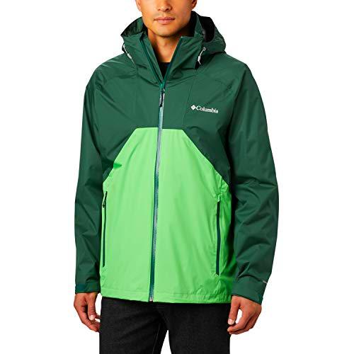 Columbia Scape Chaqueta para Lluvia, Hombre, Verde Oscuro