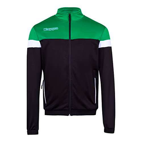 Kappa VACONE JKT Chaqueta, Hombre, Negro/Verde/Blanco, L