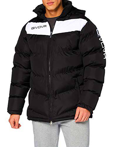 Givova Podio Chaqueta, Hombre, Negro/Blanco, L