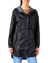 Joules Golightly Chubasquero, Negro, 36 para Mujer