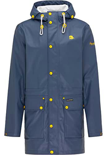 SCHMUDDELWEDDA 36311976 Impermeable, Humo Marine, L para Hombre