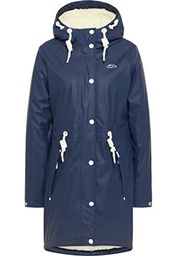 ICEBOUND Chubasquero Abrigo para Lluvia, Marine, M para Mujer