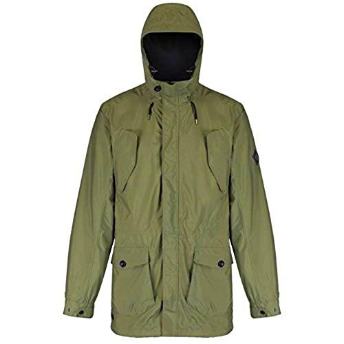 Regatta Mansiri Chaqueta Impermeable, Hombre, Verde Oscuro, 3XL