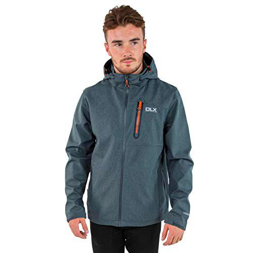 Trespass Hombres de Ferguson Impermeable Softshell/al Aire Libre Chaqueta con Capucha Desmontable