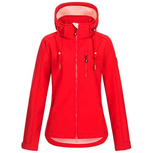 Ankerglut Damen Friesennerz Regenmantel Regenjacke mit Kapuze Wasserdicht Wetterfest Windbreaker Übergangsjacke #ankerglutzauber Chaqueta para Lluvia