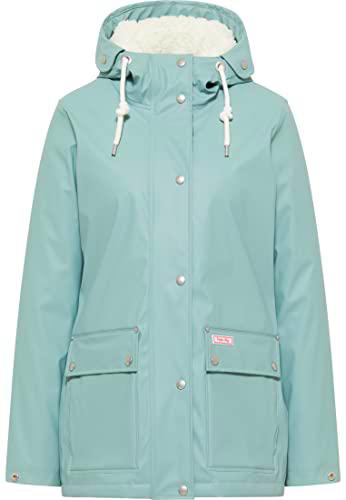 myMo Chubasquero Chaqueta para Lluvia, Menta ahumada