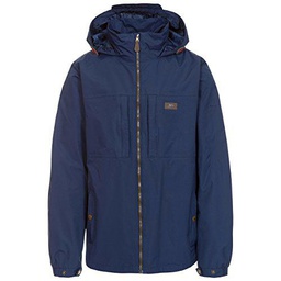 Trespass Cartwright, Azul Marino, XXS, Chaqueta Impermeable con Capucha Oculta