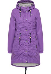 SCHMUDDELWEDDA Chubasquero Abrigo para Lluvia, Morado