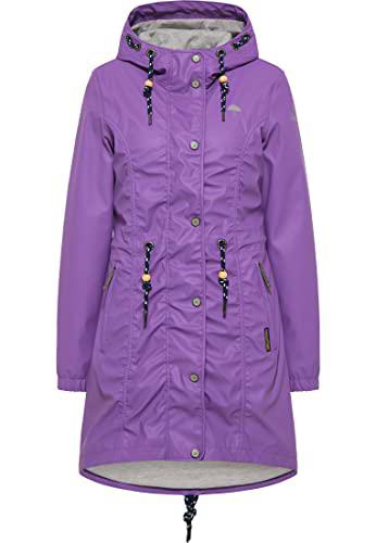 SCHMUDDELWEDDA Chubasquero Abrigo para Lluvia, Morado