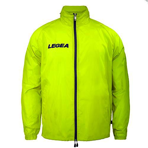 LEGEA K207, Unisex adulto, Chaqueta, K207, GIALLO FLUO-BLU, L