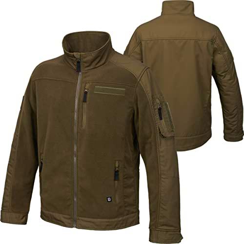 Brandit Fleecejacket Ripstop Chaqueta, Olive, L para Hombre