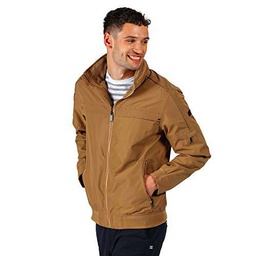 Regatta Montel-Chaqueta Bómber Ligera, Impermeable Y Transpirable con Capucha Oculta Jackets Waterproof Shell