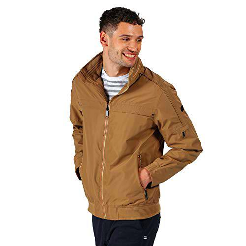 Regatta Montel-Chaqueta Bómber Ligera, Impermeable Y Transpirable con Capucha Oculta Jackets Waterproof Shell