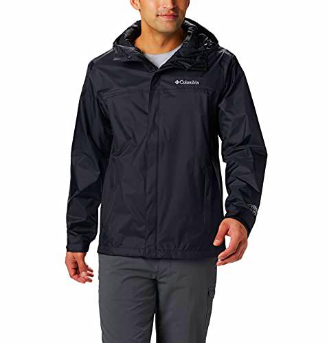 Columbia Chaqueta Impermeable II, Negro, 3X Alto para Hombre