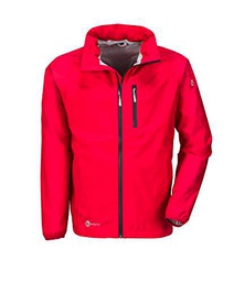 Wäfo Hombre Helsinki Lluvia Chaqueta, Hombre, Helsinki, Rojo, 2XL