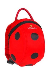 LittleLife Toddler Backpack-Ladybird, Unisex Adulto, Red, S