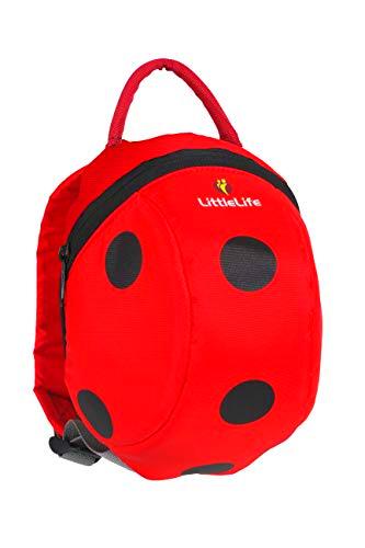 LittleLife Toddler Backpack-Ladybird, Unisex Adulto, Red, S