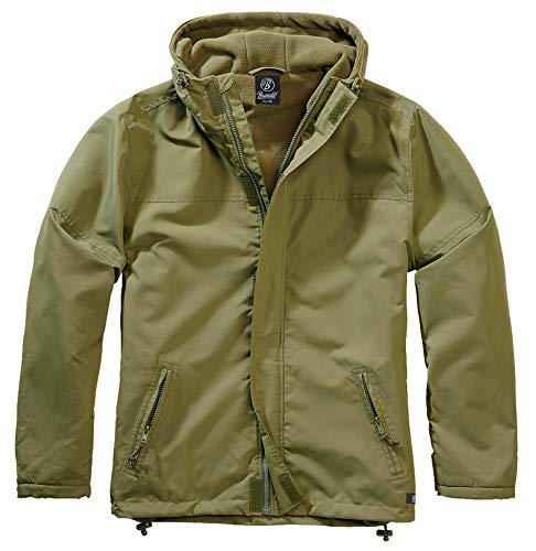 Brandit Windbreaker Frontzip Chaqueta, Verde Oliva