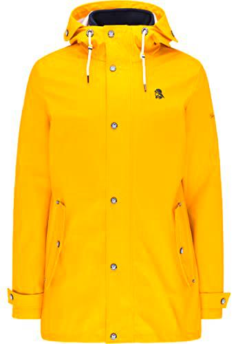 SCHMUDDELWEDDA Chubasquero Chaqueta para Lluvia, Amarillo Curry