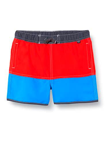 Regatta Sergio Swim Trunks, Fiery Red/Imperial Blue/India Grey