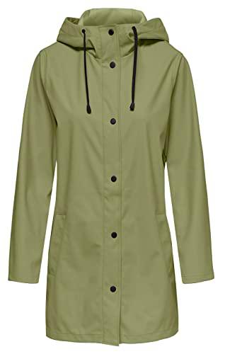 Only ONLELLEN Raincoat CC OTW Abrigo para Lluvia, Green