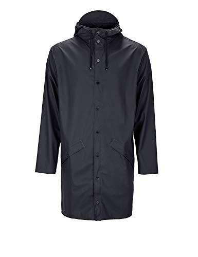 Rains Long Jacket, impermeable Hombre, negro, Small/Medium (Talla fabricante: Small/Medium)