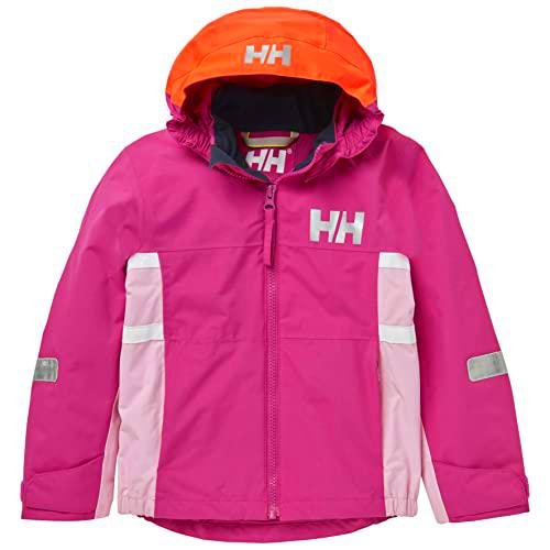 Helly Hansen Saltholm Chaqueta, 663 Magenta 2.0, 128 Unisex niños