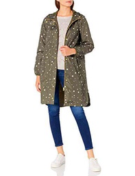 Joules Rainwell Print Chaqueta para Lluvia, Khaki Star