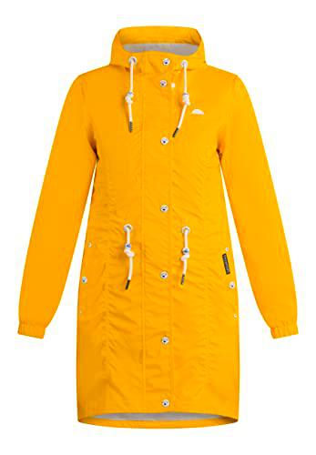 SCHMUDDELWEDDA Chubasquero, Amarillo, XS para Mujer