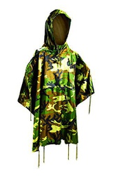 Mil-Tec Poncho-10630020 Poncho, Woodland, 210 x 150 cm para Hombre