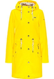 SCHMUDDELWEDDA Chubasquero Abrigo para Lluvia, Amarillo