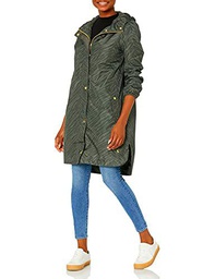 Joules Waybridge Abrigo Impermeable, Estampado de Cebra Verde Oscuro