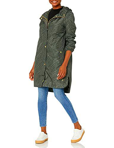 Joules Waybridge Abrigo Impermeable, Estampado de Cebra Verde Oscuro