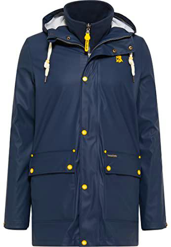 SCHMUDDELWEDDA 36318612 Capa Impermeable, Marine, S para Hombre